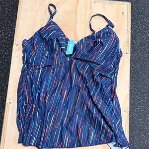 Aqua Eve Multicolor Striped Camisole